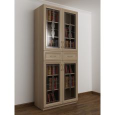 Шкаф для книг шириной 80-90 см шириной 60-70-80 см цвета шимо светлый