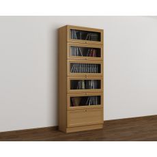 Книжный шкаф библиотека цвета шимо светлый