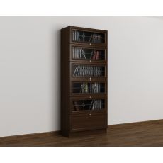 Книжный шкаф библиотека цвета молочный беленый дуб