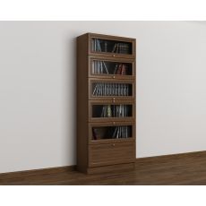 Книжный шкаф библиотека цвета яблоня