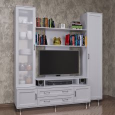 Стенка для гостиной белого цвета
