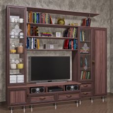 Мини мини стенка для гостиной цвета шимо темный