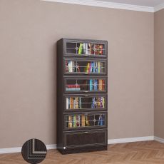 Книжный шкаф библиотека цвета патина венге