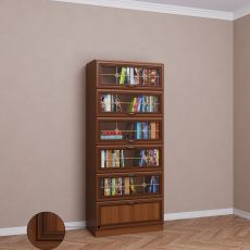 Книжный шкаф библиотека цвета патина донской орех