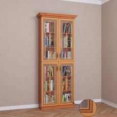2-дверный шкаф для книг цвета патина ольха