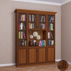 Книжный шкаф шириной 160-180 см цвета патина донской орех