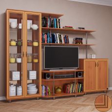 Маленькая стенка для гостиной горка цвета патина ольха