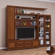 Мини стенка для гостиной горка цвета патина донской орех