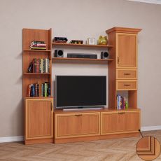Мини стенка для гостиной горка цвета патина ольха