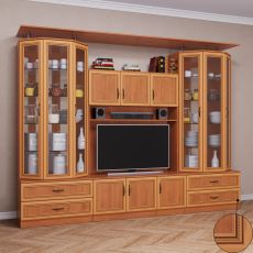 Мини стенка для гостиной горка цвета патина ольха