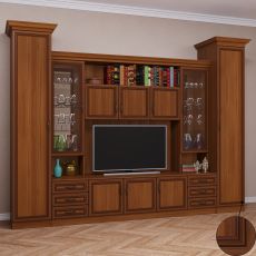 Мини стенка для гостиной мини цвета патина донской орех