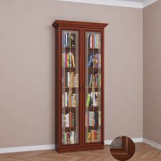 2-створчатый книжный шкаф цвета патина итальянский орех