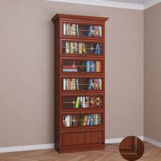 Шкаф для книг библиотека цвета патина итальянский орех
