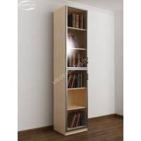 Книжный шкаф-пенал двухдверный молочный дуб