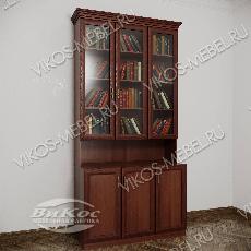 Большой шкаф для книг шириной 90-100 см цвета яблоня
